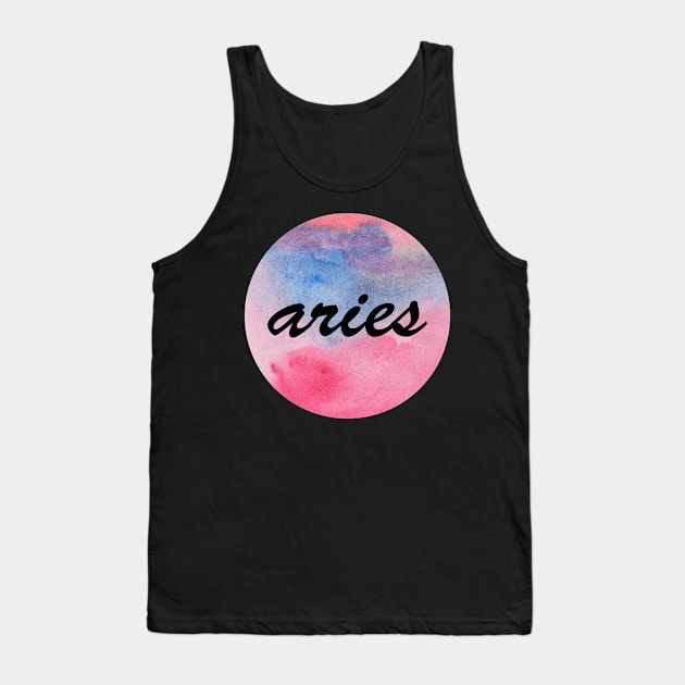 Aries zodiac sign Tank Top by deadblackpony